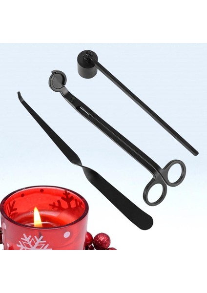 Mum Söndürücü Set Mum Snuffer Wick Giyotin Kepçe Gümüş (Yurt Dışından)