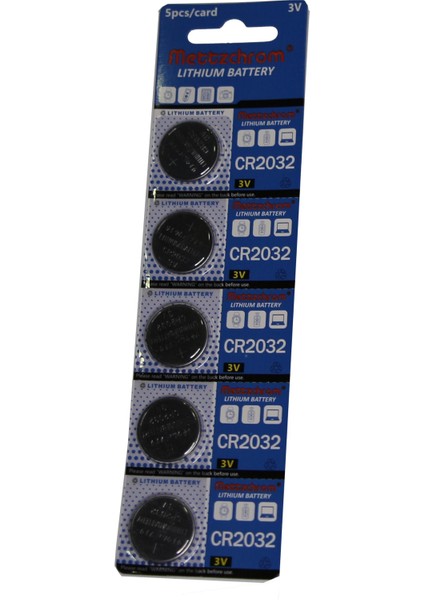 CR2032 3V Tartı Terazi Baskül Pili 5'li Blister