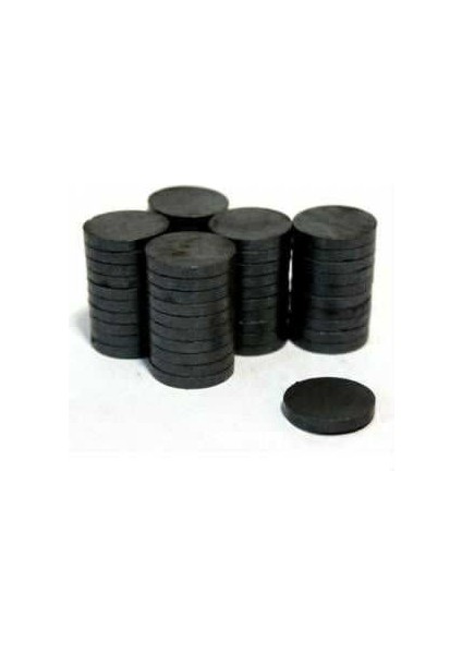 1000 Adet 15 mm x 3mm Yuvarlak Kömür Mıknatısı