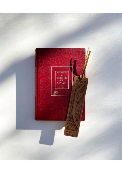 Budapest Şehir Haritalı Deri Kitap Ayracı indirimleri