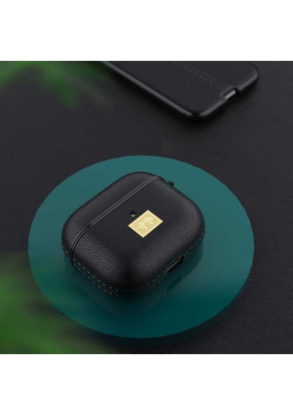 Apple Airpods 3. Nesil Uyumlu Dikişli Deri Görünüm Silikon Kılıf fiyatları