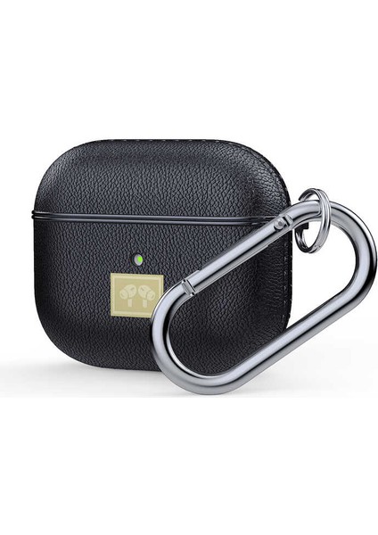 Apple Airpods 3. Nesil Uyumlu Dikişli Deri Görünüm Silikon Kılıf indirimleri