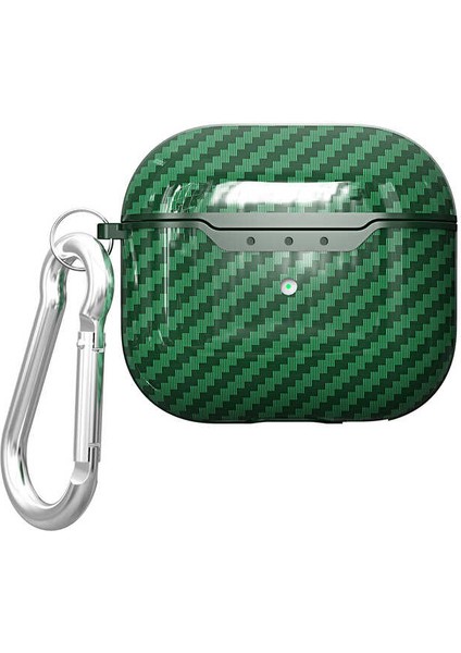 Apple Airpods 3. Nesil Uyumlu Carbon Fiber Design Silikon Cover