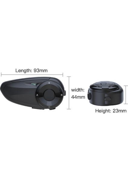 Q7 Motosiklet Intercom Bluetooth 5.0 Kulaklık (7 Kişilik)