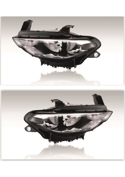 Fiat Egea Motorlu Ön Sağ-Sol Far Takımı 2015-2019 Ayfar