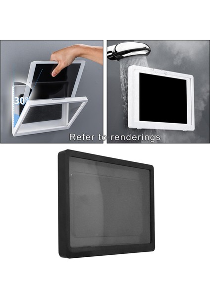 Su Geçirmez Telefon Tutucu Kılıf Banyo Tuvalet Duş Duvara Monte Anti Sis Siyah Dönmeyen (Yurt Dışından) modelleri