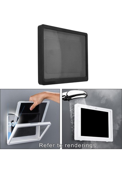 Su Geçirmez Telefon Tutucu Kılıf Banyo Tuvalet Duş Duvara Monte Anti Sis Siyah Dönmeyen (Yurt Dışından) fırsatları