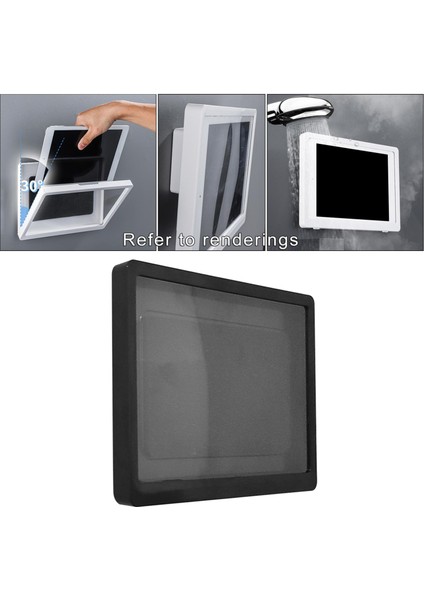 Su Geçirmez Telefon Tutucu Kılıf Banyo Tuvalet Duş Duvara Monte Anti Sis Siyah Dönmeyen (Yurt Dışından) indirimleri