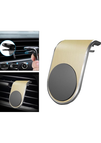 Araba Cep Telefonu Tutucu Manyetik L Tipi Hava Çıkış Klip Navigasyon Braketi (Yurt Dışından) modelleri