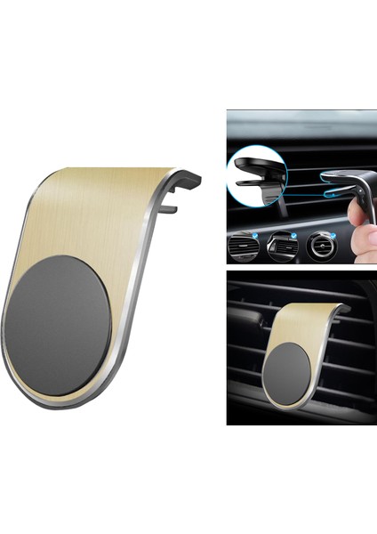 Araba Cep Telefonu Tutucu Manyetik L Tipi Hava Çıkış Klip Navigasyon Braketi (Yurt Dışından) fırsatları
