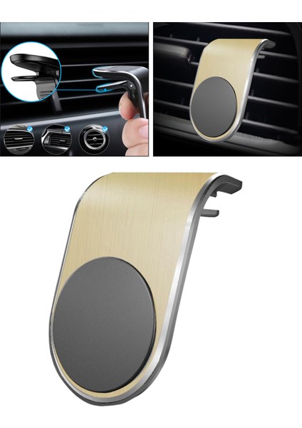 Araba Cep Telefonu Tutucu Manyetik L Tipi Hava Çıkış Klip Navigasyon Braketi (Yurt Dışından) indirimleri