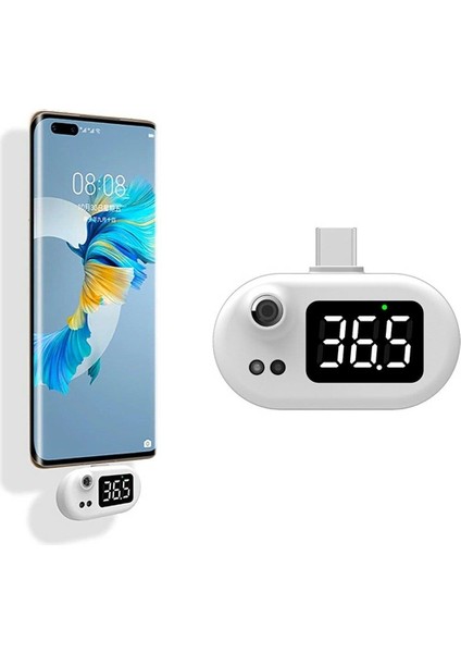 Iphone Cep Telefonu Ateş Ölçer Temassız Ateş Ölçer Taşınabilir Mini Cep Telefonu Akıllı Termometre