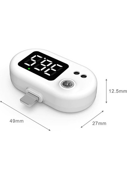 Micro Cep Telefonu Ateş Ölçer Temassız Ateş Ölçer Taşınabilir Mini Cep Telefonu Akıllı Termometre