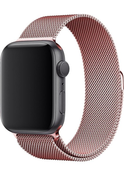 Apple Watch Uyumlu Seri 7 6 5 4 3 2 1 Se 42MM-44MM-45MM Metal Hasır Milano Kordon Kayış Mıknatıslı fiyatları