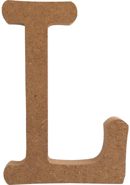 20 cm 18 mm Ahşap L Harfi Dik Durabilir.boyanabilir Ahşap Harf.ahşap Boyama Ürünü.ham Ahşap Harf