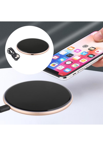 Taşınabilir Qi Ayna Kablosuz Şarj 10 W Tüm Telefonlar Için USB Kablosu ile 10 W (Yurt Dışından) fırsatları