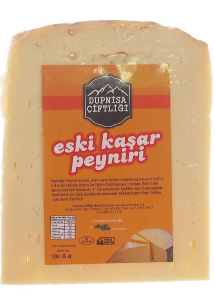 Inek Eski Kaşar Peyniri 400 gr