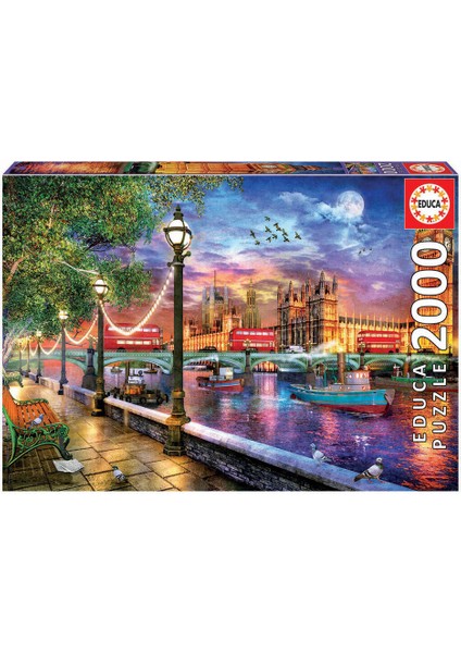 Puzzle 2000 Parça Londra'da Gün Batımı 19046