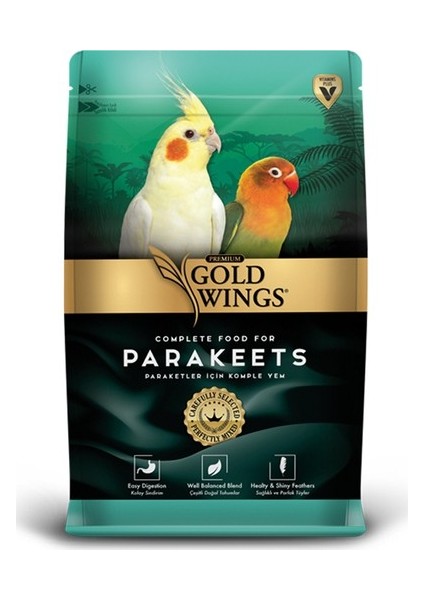 Gold Wıngs Parakets Karışık Papağan Yemi 1 kg