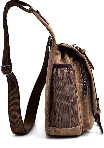 Erkek Vintage Küçük Kanvas Omuz Çantası Crossbody Cüzdan (Yurt Dışından) fiyatları