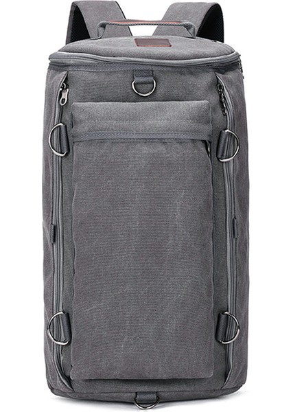 Unisex Büyük Kapasiteli Spor Seyahat Kanvas Sırt Çantası (Yurt Dışından)