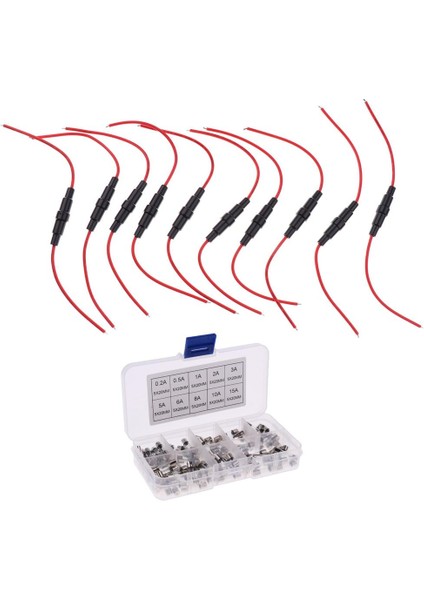 Yepyeni Dayanıklı 10 Parça 5X20MM Tutucu Vida Tipi Cam Hızlı Darbe Sigorta(Yurt Dışından)