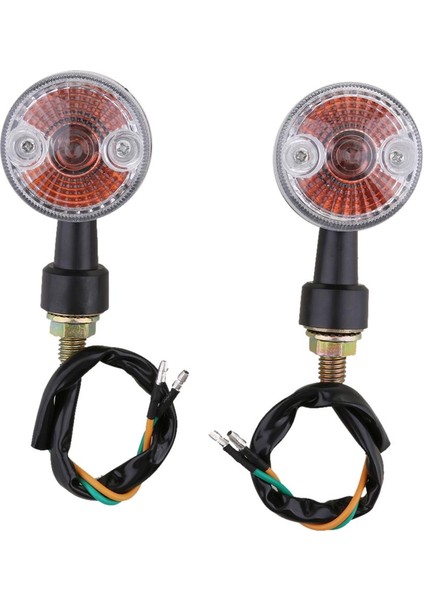 Motosiklet Yuvarlak Dönüş Sinyali Yanıp Sönen Gösterge Işıkları LED Lambalar -, Tip 2 Olarak