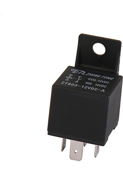 ZT603-12V-A-S Araba Oto Kamyon Dc 12 V 40A 40 Spst Röle Röleleri 4 Pin