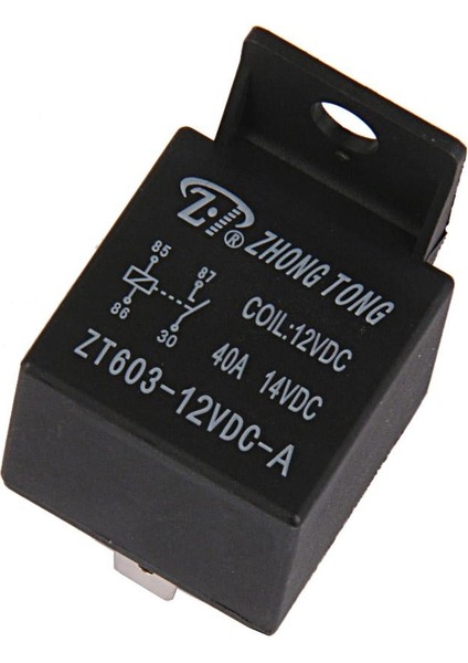 ZT603-12V-A-S Araba Oto Kamyon Dc 12 V 40A 40 Spst Röle Röleleri 4 Pin fiyatları