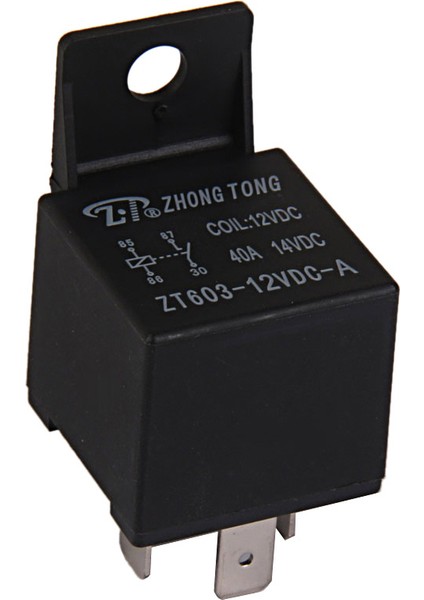ZT603-12V-A-S Araba Oto Kamyon Dc 12 V 40A 40 Spst Röle Röleleri 4 Pin indirimleri