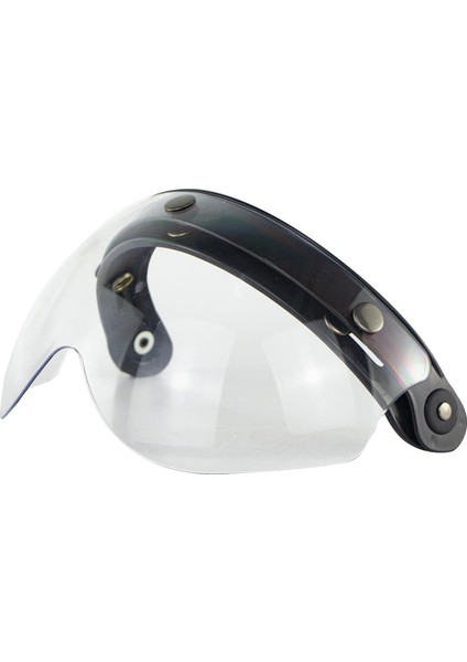 Aşağı Çevirin Visor Lens 3 Düğme Için Değiştirin Motosiklet Kaskları Açık Yüz Açık