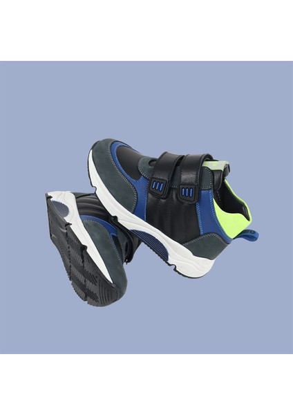 Oslo Nubuk Detaylı Deri Erkek Çocuk Bot Siyah modelleri