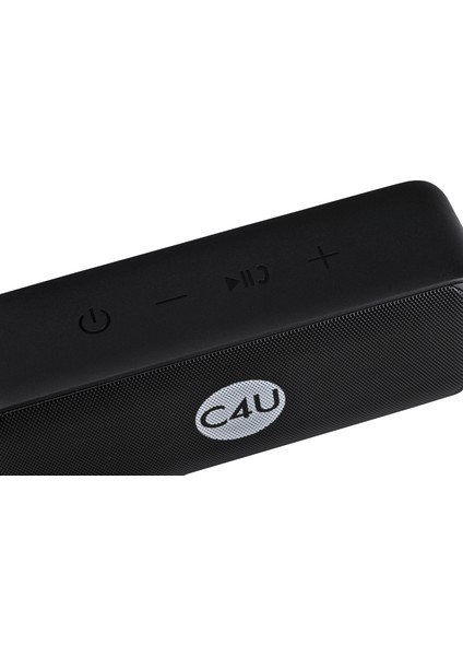 C4U Bluetooth Hoparlör - 10W Stereo Ses - IPX7 Suya Dayanıklılık - Siyah - BHX20