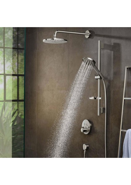 Duş Seti Raindance Select S120 3 Jet, Powderrain, 65 cm Duş Barı, Krom 27654000