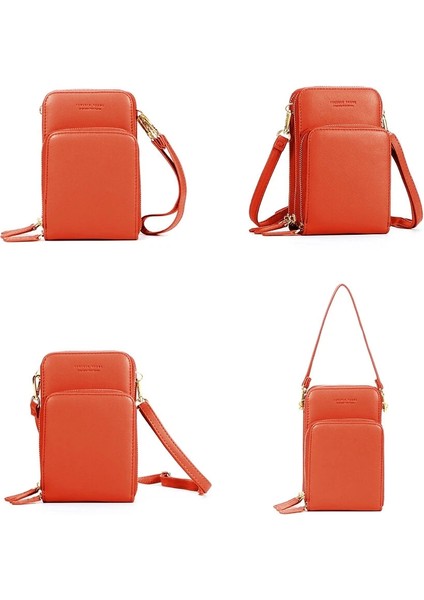 Kadın Solid Faux Deri Muti-Cep Crossbody Çanta-Siyah (Yurt Dışından) fırsatları