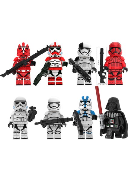 8 Parça Yıldız Savaşları Yapı Taşları Minifigures Yapı Taşı Oyuncaklar (Yurt Dışından)