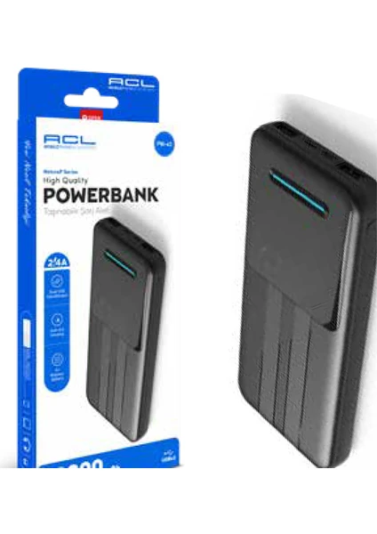 10000 Mah Powerbank Taşınabilir Sarj Cihazı Pw-43 Siyah