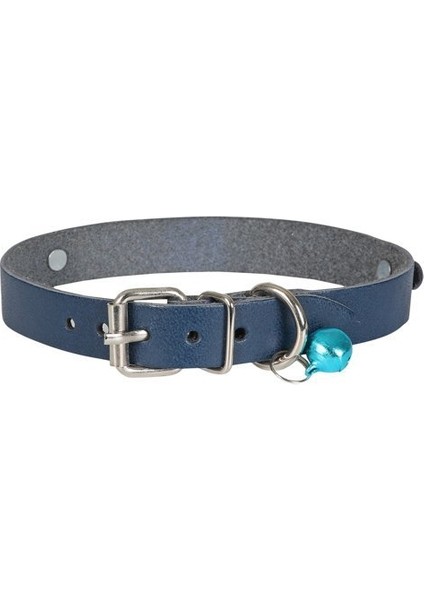 Isimlikli Deri Kedi Boyun Tasması Xl 1.5X28-32CM Royal Mavi fiyatları