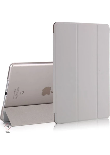 Fujimax Apple iPad Air 4 2020 10.9 Inç 4. Nesil Seri A2316, A2324, A2325, A2072 Yatay Standlı Güçlü Mıknatıslı Uyku Modlu Smart Case - Gri