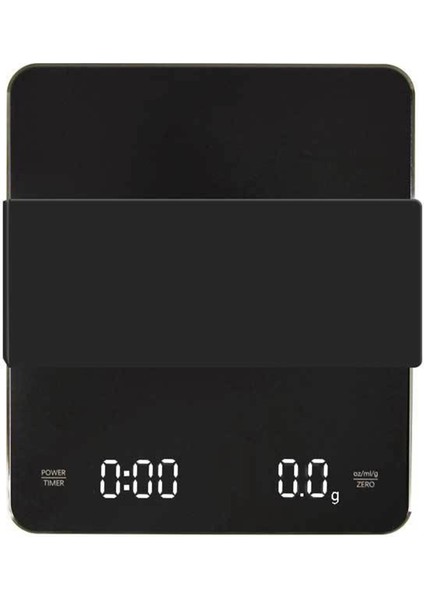 Dijital Mutfak Elektronik Ölçek Şarj Edilebilir, Espresso Için Siyah Tartı (Yurt Dışından)