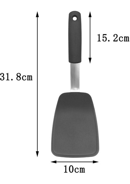 Gıda Sınıfı Silikon Turner Spatulas Yapışmaz Biftek Spatula Tencere Için Barbekü (Yurt Dışından)