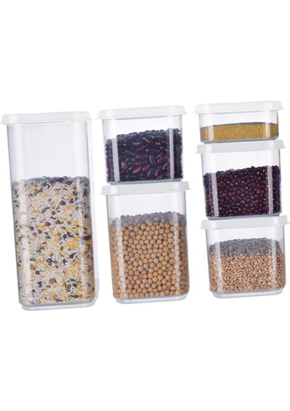 Ev Gıda Saklama Kutusu Kapaklı Set Kare Vakum Kapak Hava Geçirmez Kavanoz Noodle (Yurt Dışından)