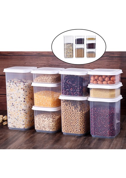 Ev Gıda Saklama Kutusu Kapaklı Set Kare Vakum Kapak Hava Geçirmez Kavanoz Noodle (Yurt Dışından) modelleri