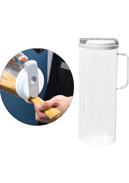 1.6l Tahıl Dispenseri Kuru Gıda Dispenseri Kahve Tahıl Erişte Için Kapakları ile (Yurt Dışından) fiyatları