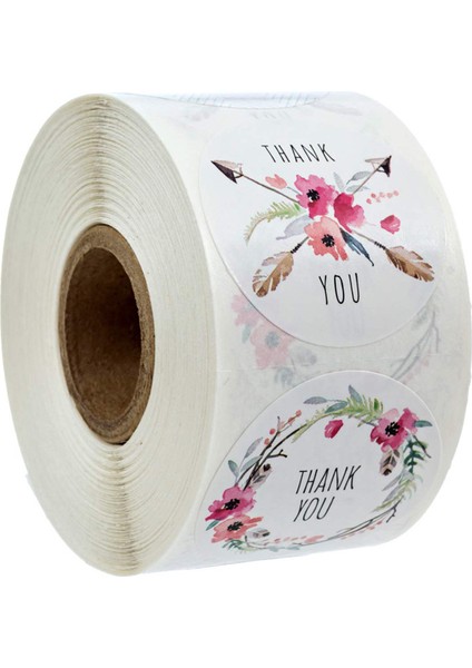 Teşekkür Etiketleri Posta Etiketleri 6 Farklı Tasarım Teşekkür Tasarımları (Yurt Dışından)