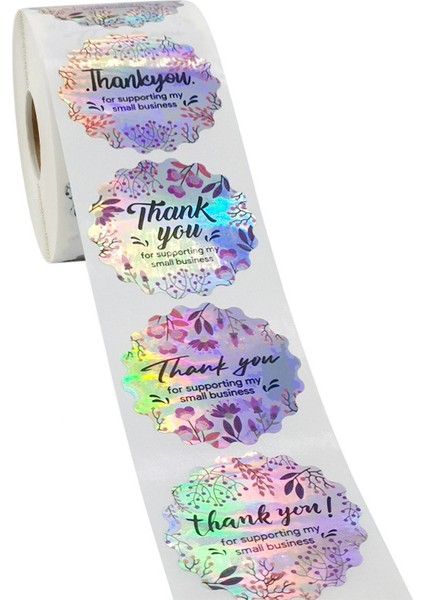 Metalik Folyo Etiket Etiketleri Rulo Başına 500 Glitter Çıkartma 1.5 Inç Kendinden Yapışkanlı Parlak Teşekkür Etiketleri Iş Şekeri Doğum Günü Hediye Çantaları (Yurt Dışından) modelleri