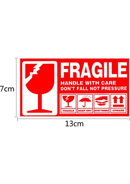 Nakliye Etiketleri 300 Adet Büyük Kırılgan Saplı, Dikkatli Uyarı Etiketleri (Yurt Dışından) fiyatları