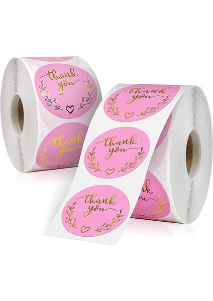 Zarf Çanta Mühürleri Için Rulo Başına 500 Teşekkür Etiketi Parti Malzemeleri (Yurt Dışından)