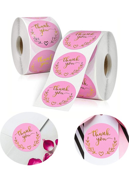 Zarf Çanta Mühürleri Için Rulo Başına 500 Teşekkür Etiketi Parti Malzemeleri (Yurt Dışından) fiyatları