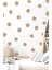 Kahve Papatyalar Çocuk Bebek Odası Duvar Sticker Seti 3